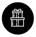 Packages, birthday, icon